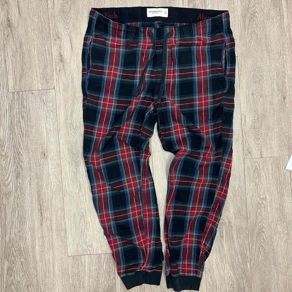 Abercrombie & Fitch red plaid pyjama pants Size XL